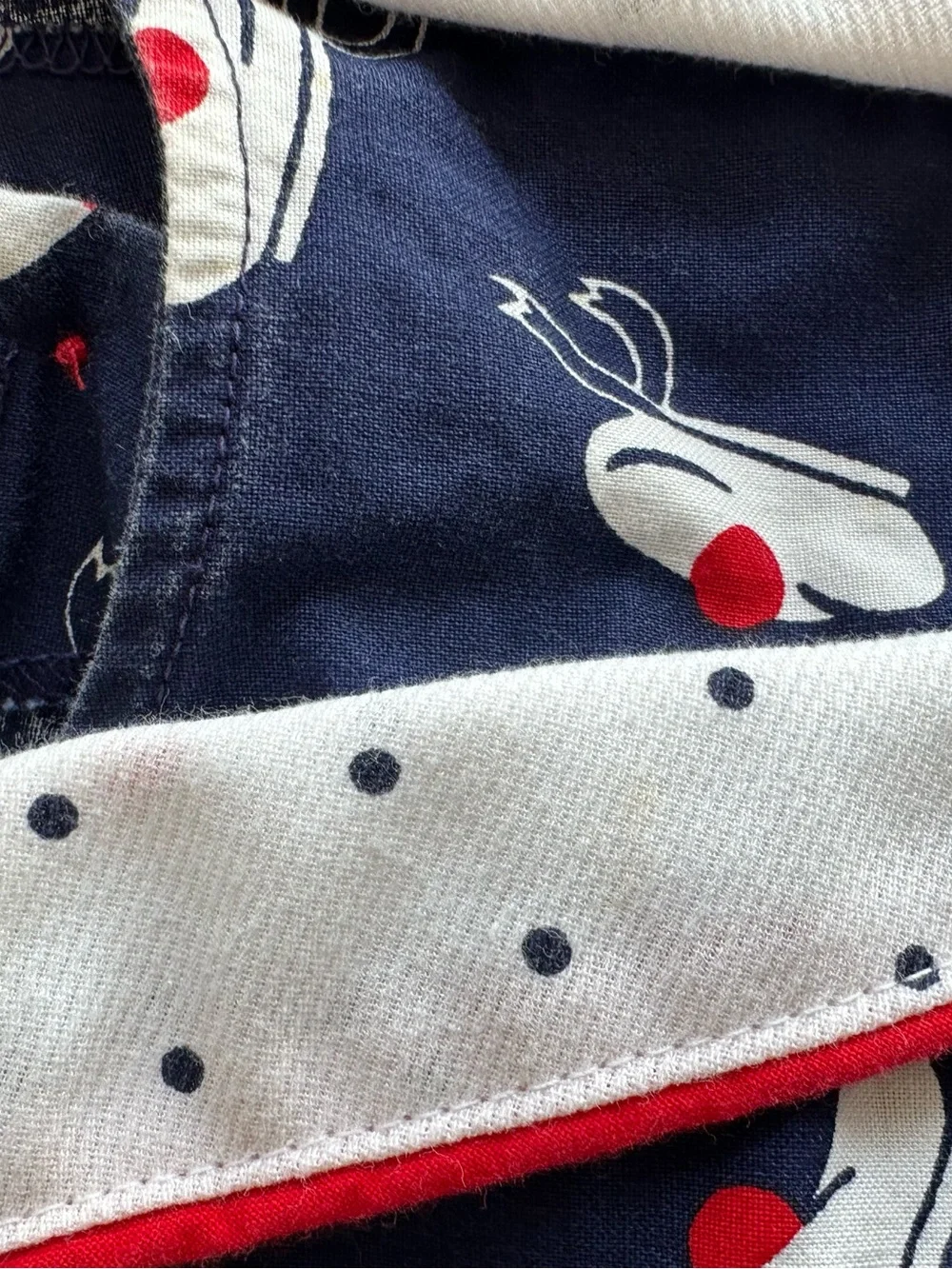 Vintage OshKosh Sailor Beret Hat Girls Dress 3T USA Red White Blue Cotton Bow